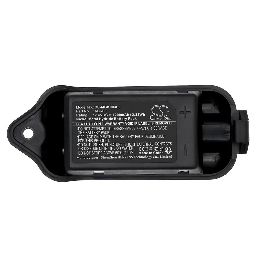 Battery for 3M Peltor Lite-Com Basic P/N: ACK03 1200mAh / 2.88Wh