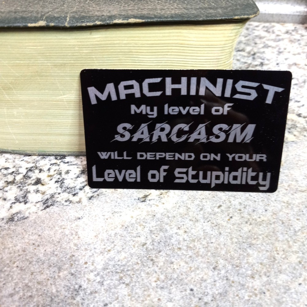 Magnetic Machinist Tool Box Sign | Machine Shop | CNC Operator