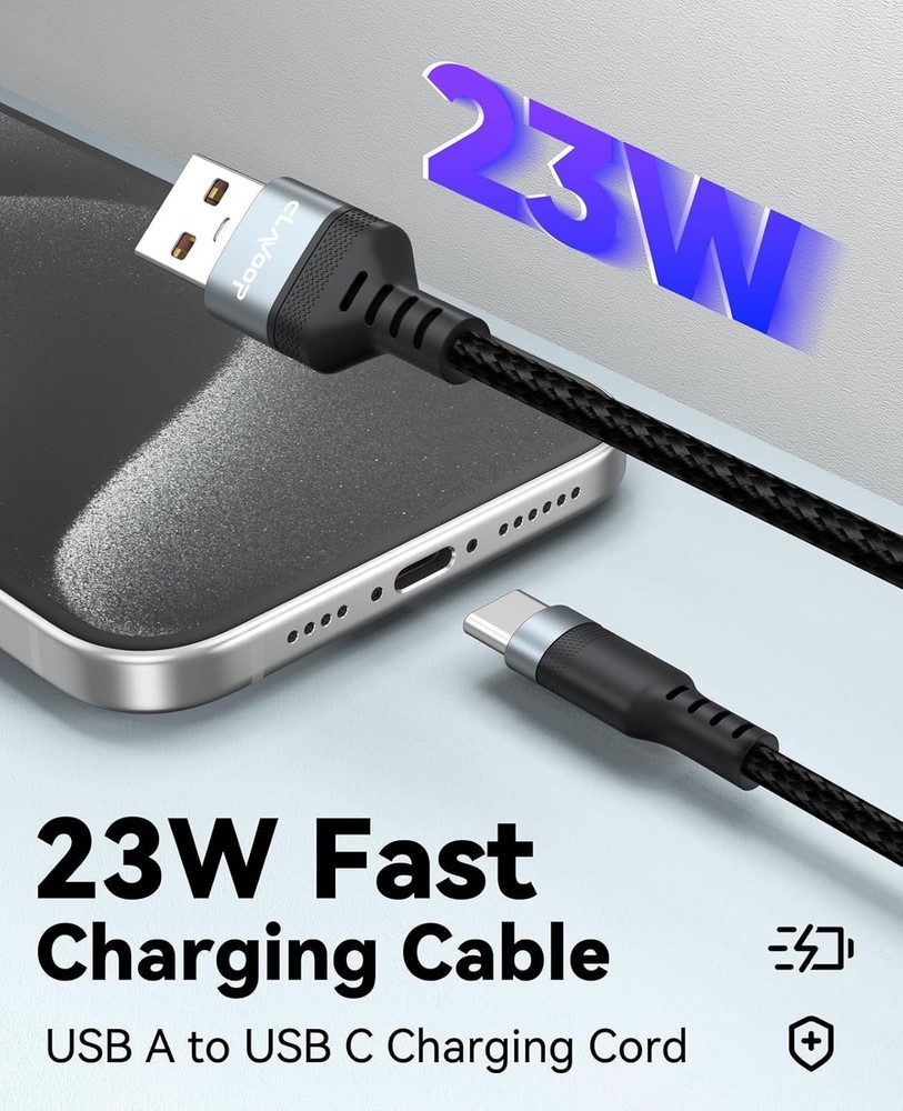 Long USB C Cable 15ft, USB 2.0 to USB Type C Cable