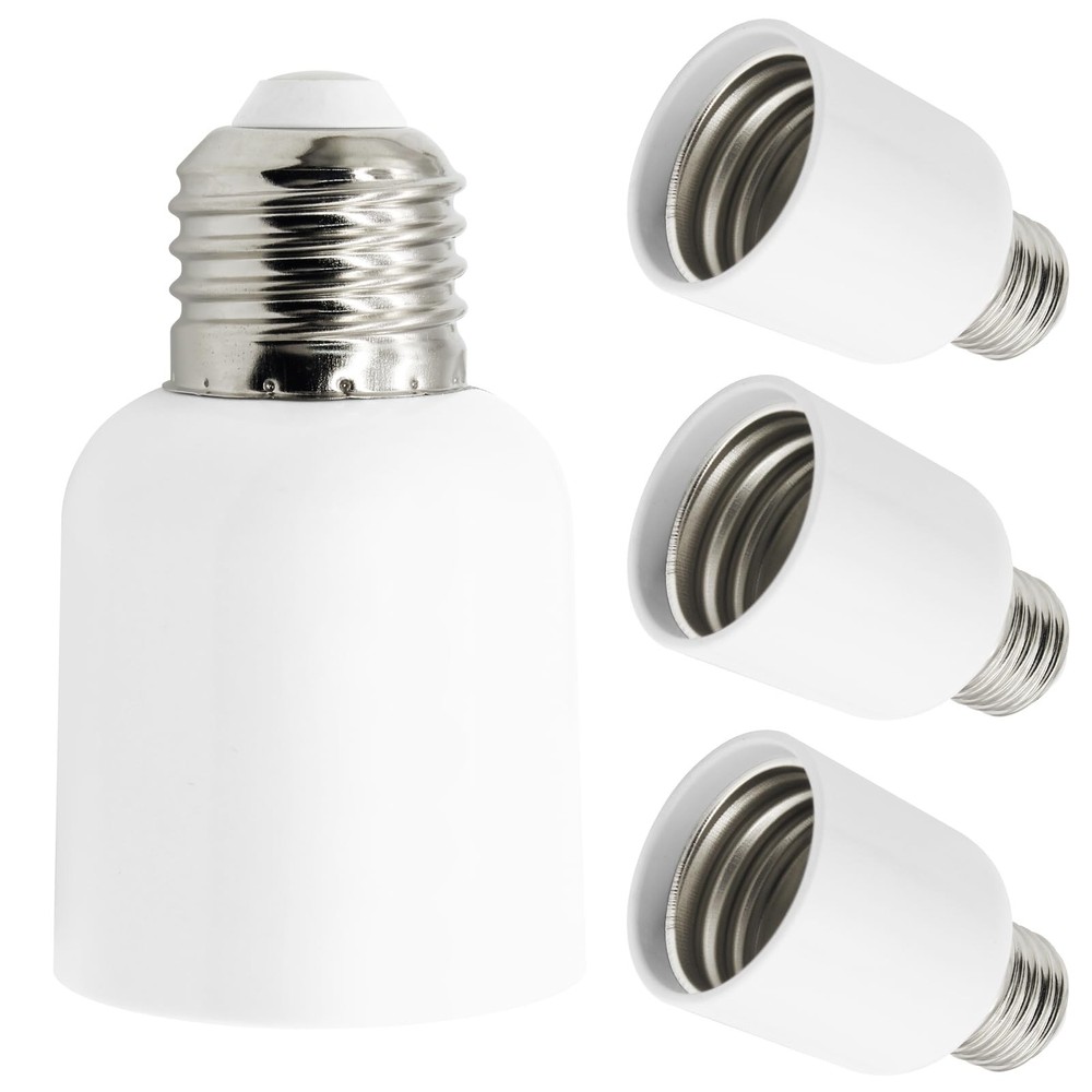 4 Pack E26 to E39 Adapter Converter, Medium to Mogul Screw Bulb Socket, E26 t...