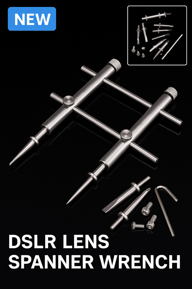 DSLR Professional Camera Lens Spanner Wrench Opening Opening Tool 3 Tips
