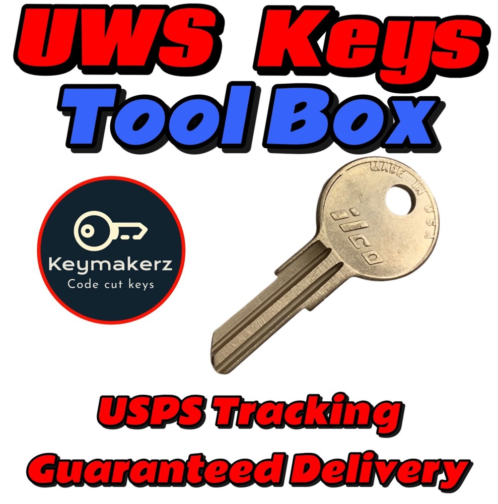 UWS Toolbox Keys Replacement Spare key Cut to Your Key Code CH501-CH510