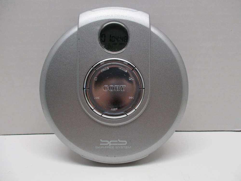 Vintage Coby Portable CD Player DBBS CX-CD355 Working With Controller