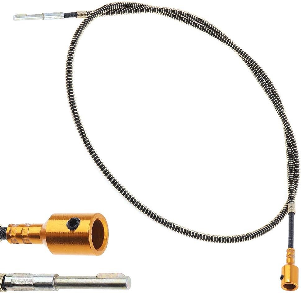 3.2Ft/98CM Flexible Shaft Drill Bit Extension, Multifunctional Flex Gold
