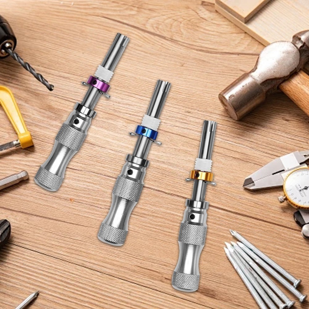 3PC 7 Pin Advanced Tubular Lock Tool Set For Padlock Hook Tool Seal Pick Puller