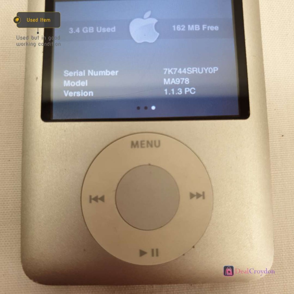 APPLE IPOD A1236 4GB IPOD PLAYER NO ACCESSORIES