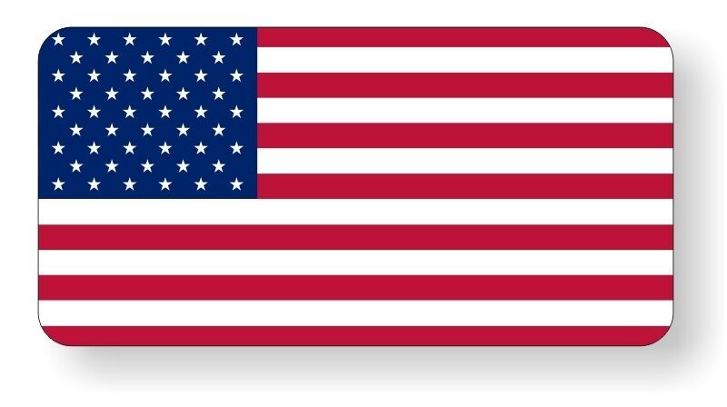 American Flag Old Glory Hard Hat Sticker Decal