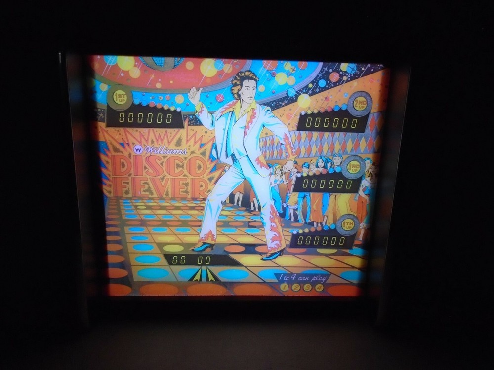 Williams Disco Fever Pinball Head LED Display light box