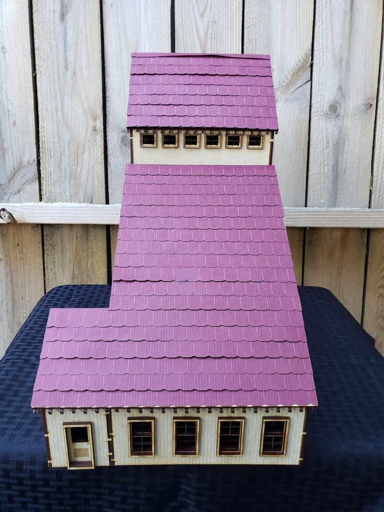 O Scale Mining Factory Warehouse - Model railroad train kit building