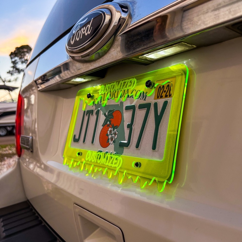 Slime CUSTOM PERSONALIZED License Plate Frame COLOR CHOICE