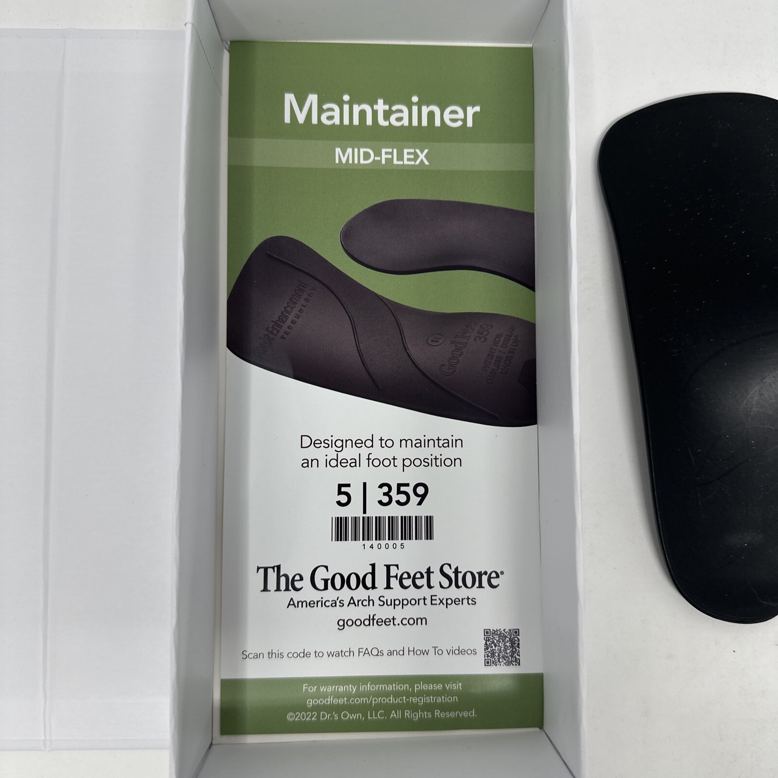 The Good Feet Store Maintainer 5 Mid-flex 359 - Arch Support