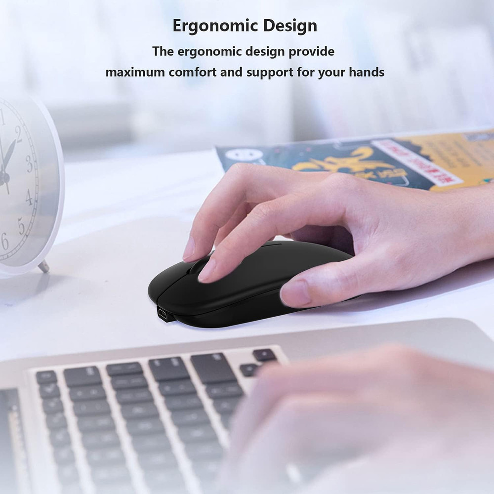 Wireless Bluetooth Mouse for Apple Ipad Iphone Macbook Android Samsung Tablet...