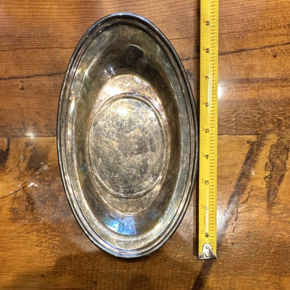 Sheridan Silverplate Oval Bowl 9 Inch
