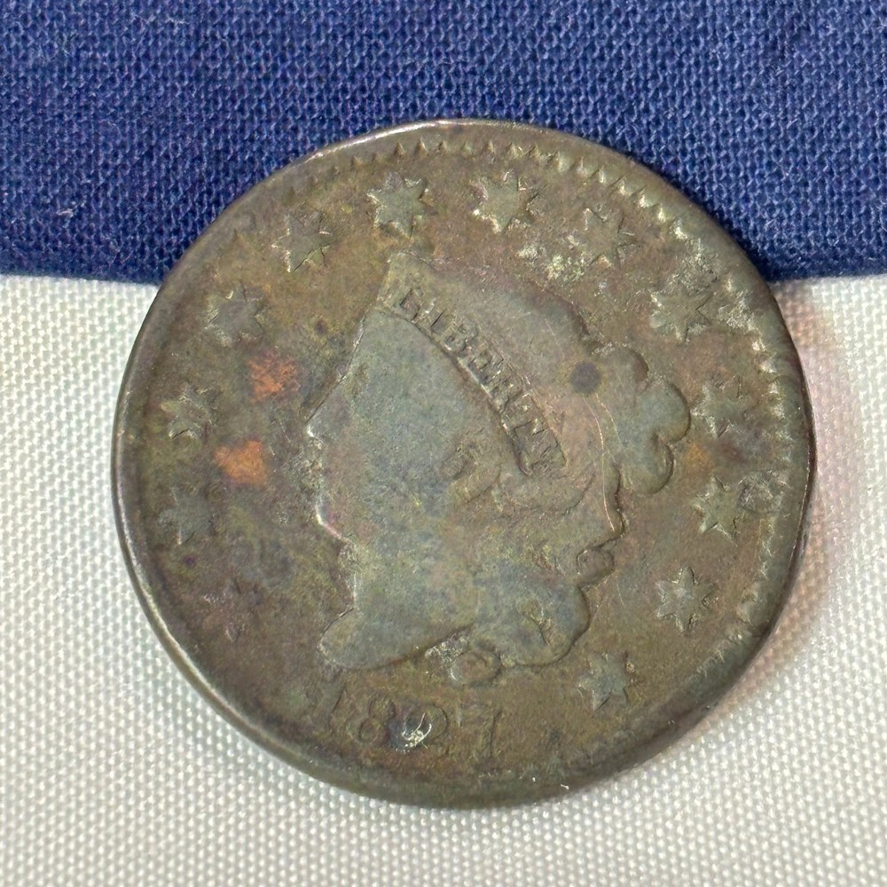 1827 Large Cent Coronet Head