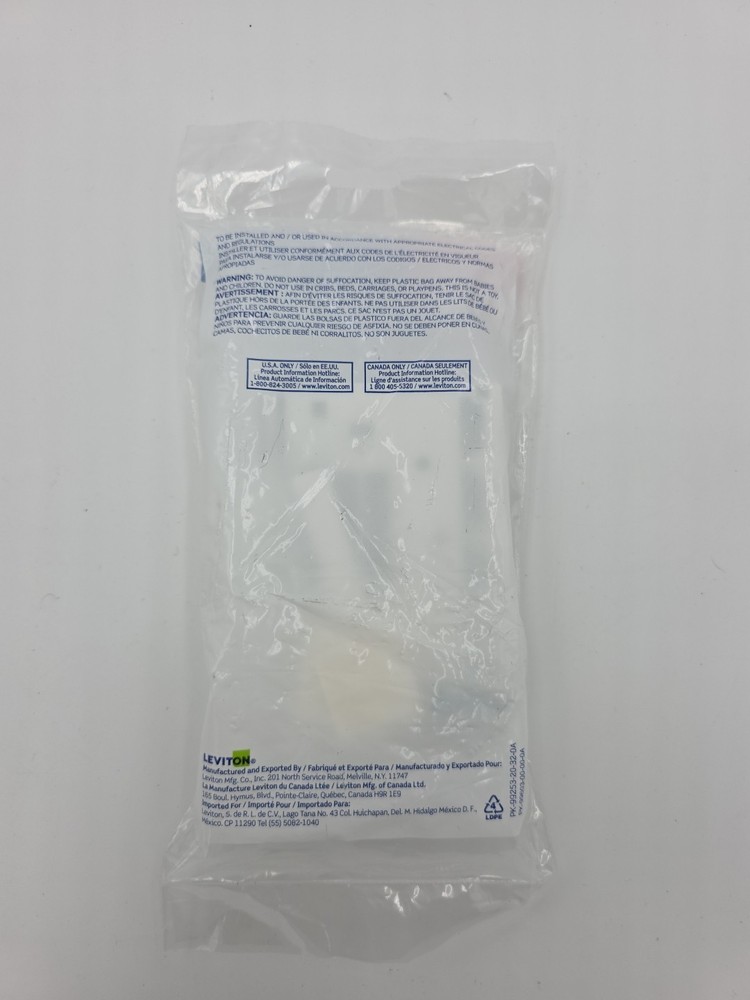41089-4WP Leviton Surface-Mount QuickPort Box, 4-Port, White - New