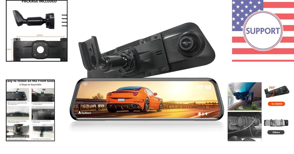 OEM Bracket for USB C Dash Cam - Compatible with G900 Series Models
