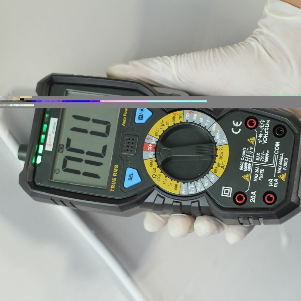 BSIDE ADM08D Multimeter LCD Screen Multi Functional With Test Lead USA