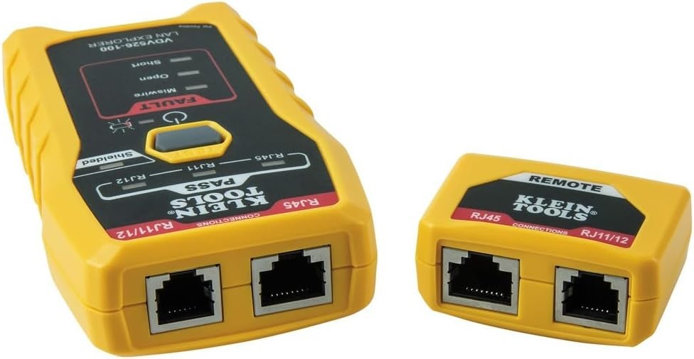 Network LAN Cable Tester VDV Tester LAN Explorer with Remote Portable Compact