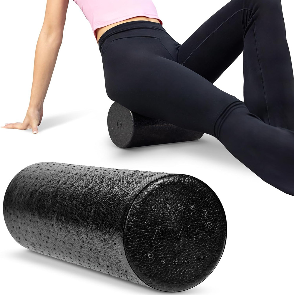 High Density Foam Roller (12 Inch) - Large Foam Roller for Exercise, Physical Th