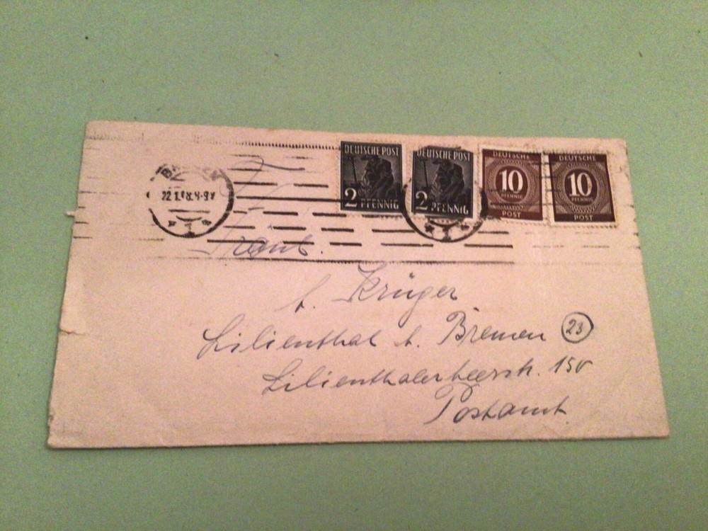 Bremen multi  stamps cover  ref 50546