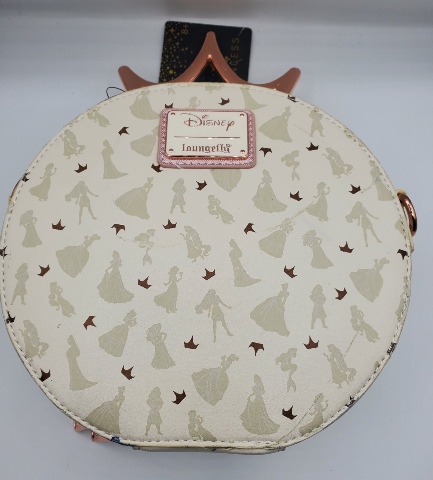 Loungefly Disney Princess Metal Crown Crossbody Purse - New Multiple Defects