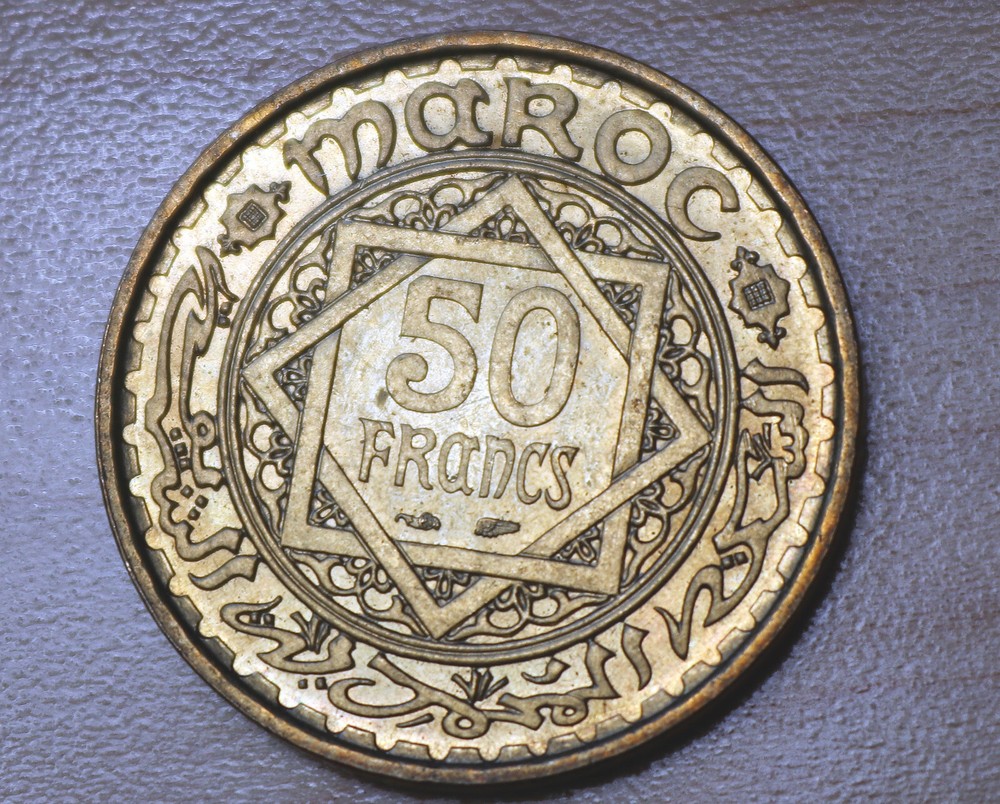 1371 (1952) Morocco 50 Francs