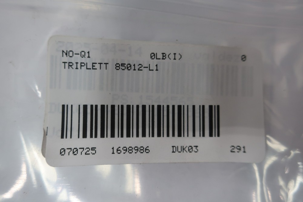 Triplett 85012-L1 Precipitator Panel Meter 0-500 Sparks/min