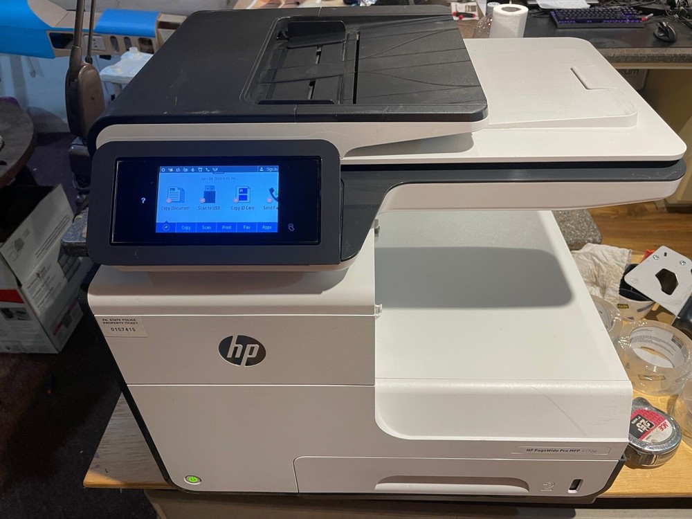 HP PageWide Pro 477 477dn 477dw MFP Control Panel Touch Panel Tested D3Q24-67044