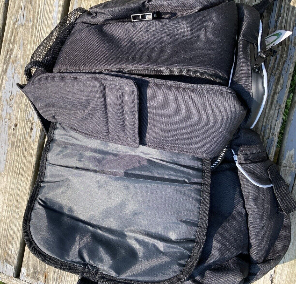 Insulated black nylon, 600D, Western horse gear saddle bags w/multiple pockets