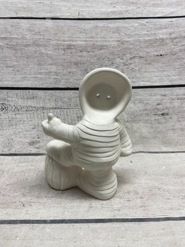 Halloween Mummy Ceramic Bisque Paint Ghost