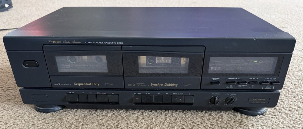 Fisher CR-W9105 Studio Standard Stereo Double Cassette Deck