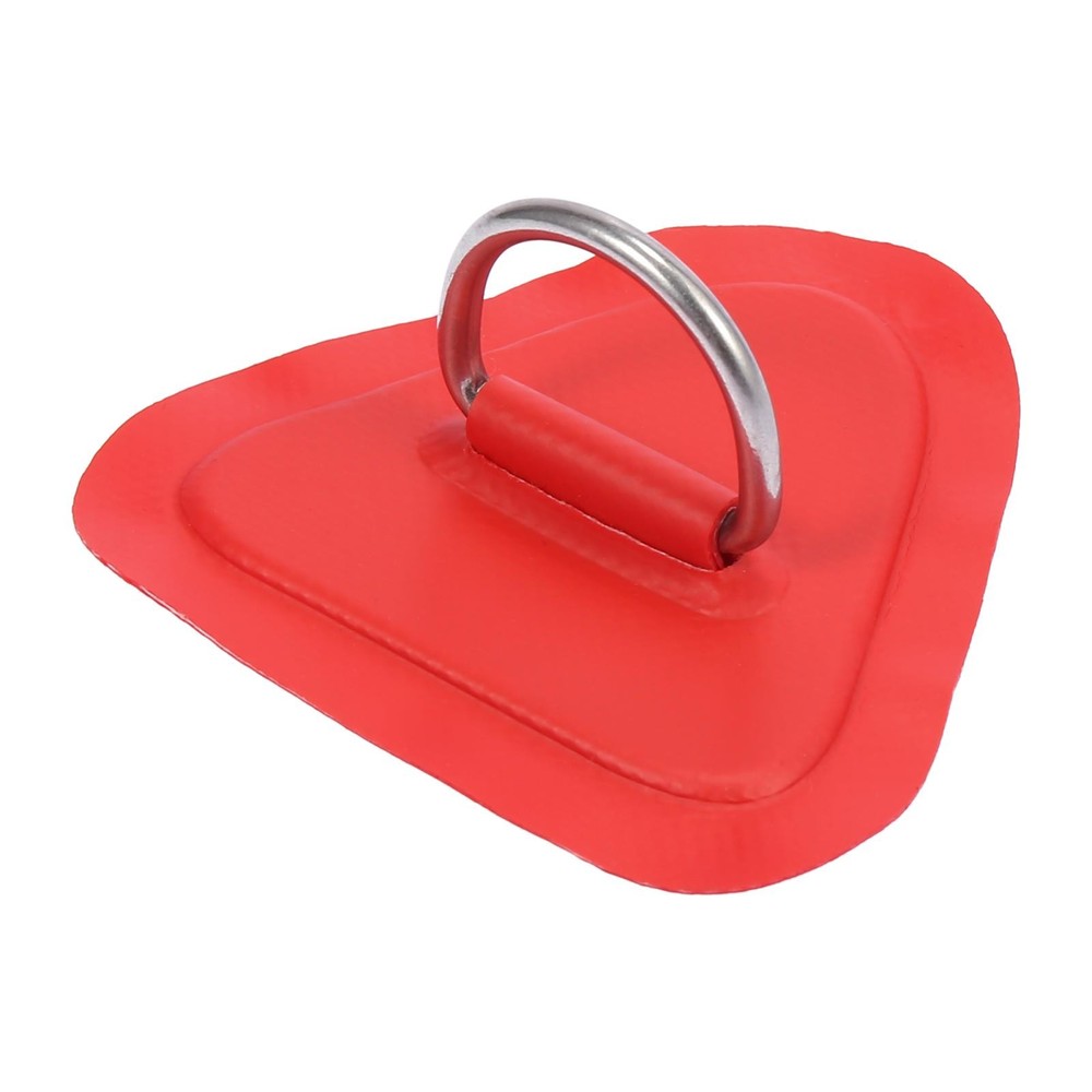 6pcs D PVC Patch Stainless Steel Triangle Red Shape for Kayak