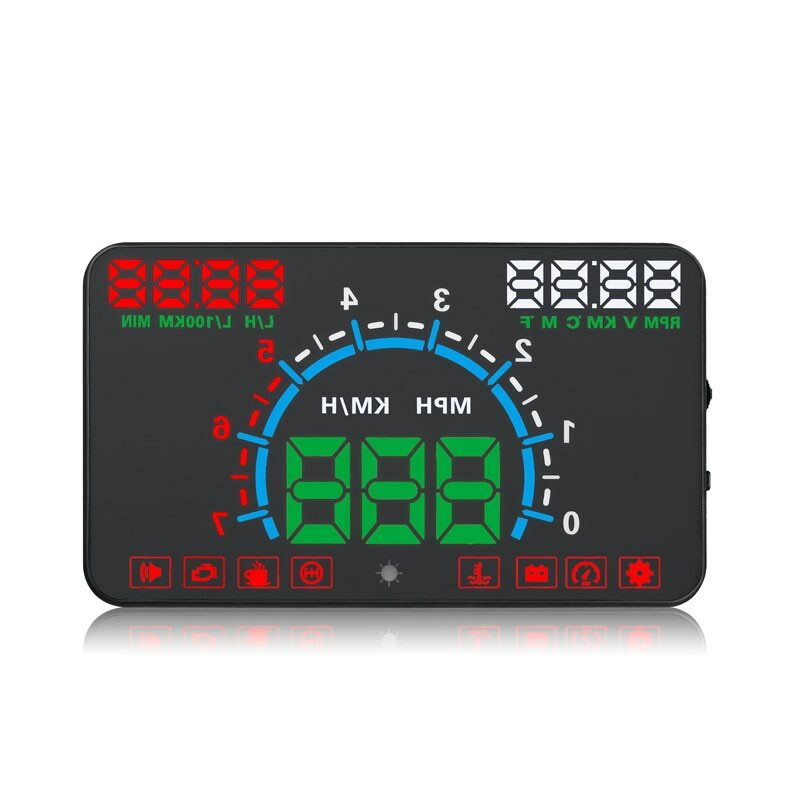 5.8'' E350 Car OBD2 Display HUD Head Up Display Projector Warning Speedometer