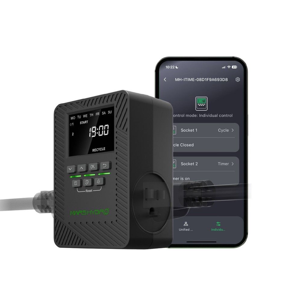 Mars Hydro Dual Port Timer: Controls all light models and fill lights