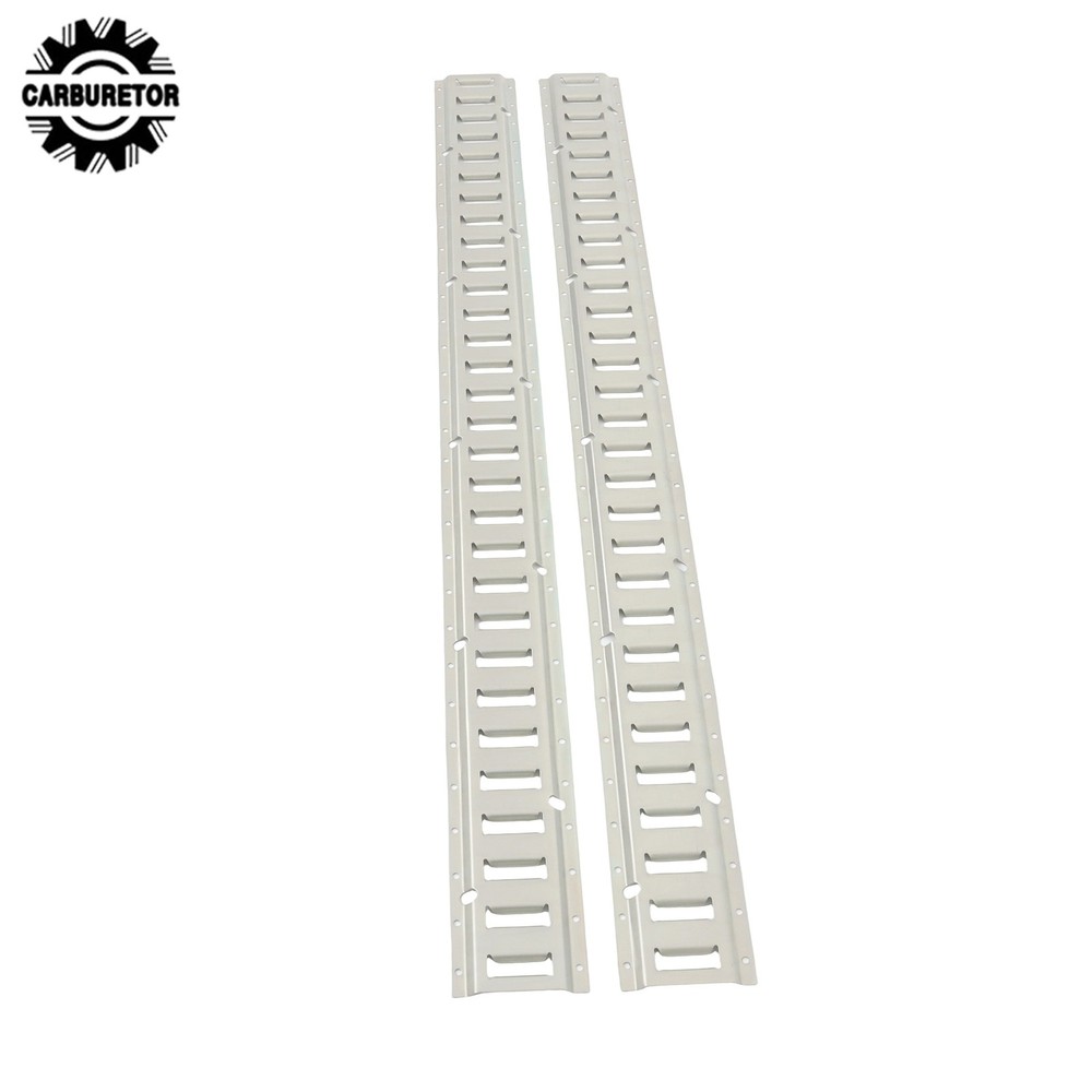 2 Feet Long E Track Rails Silver Finish 2 Pack For Cargo Management System