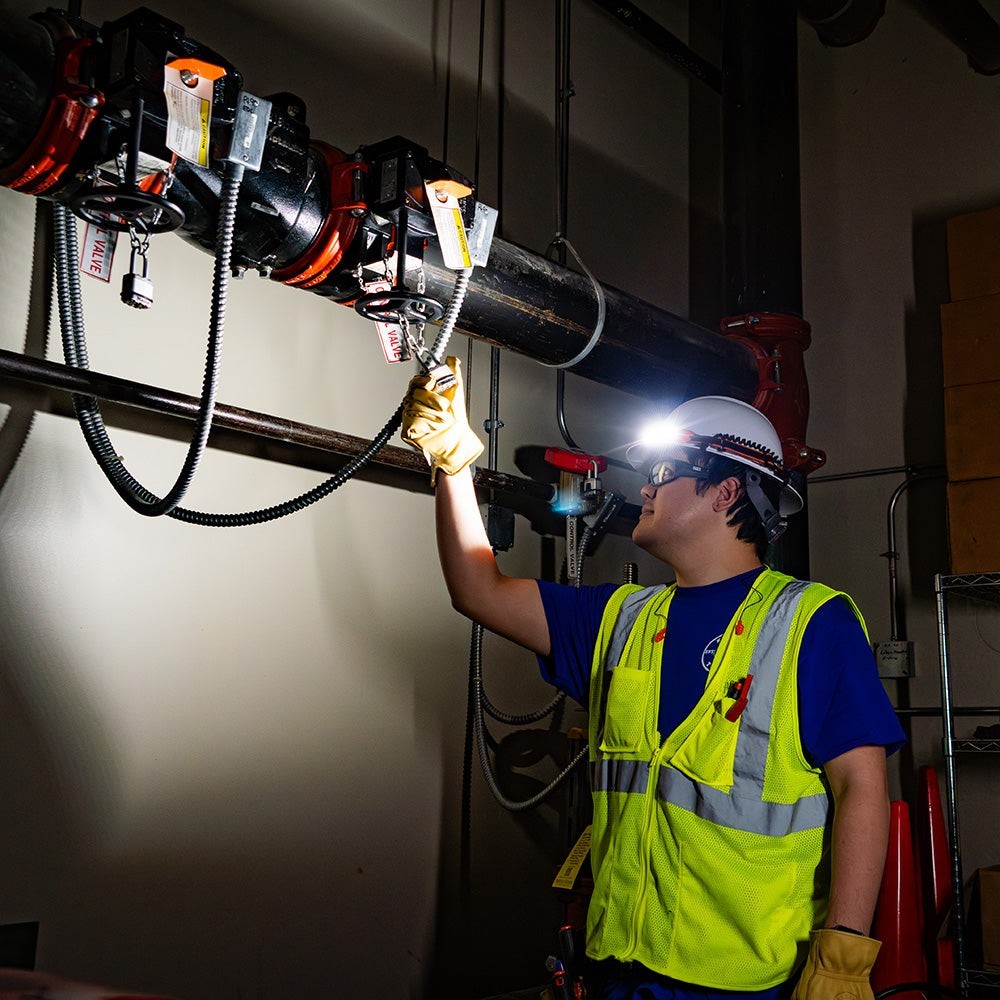 Klein Tools 56308 Wide-Beam Headlamp with Strap