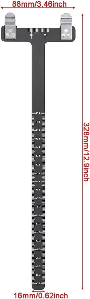 Archery Bow String Nocking Points Set With T Square Ruler Nocking Buckle Black