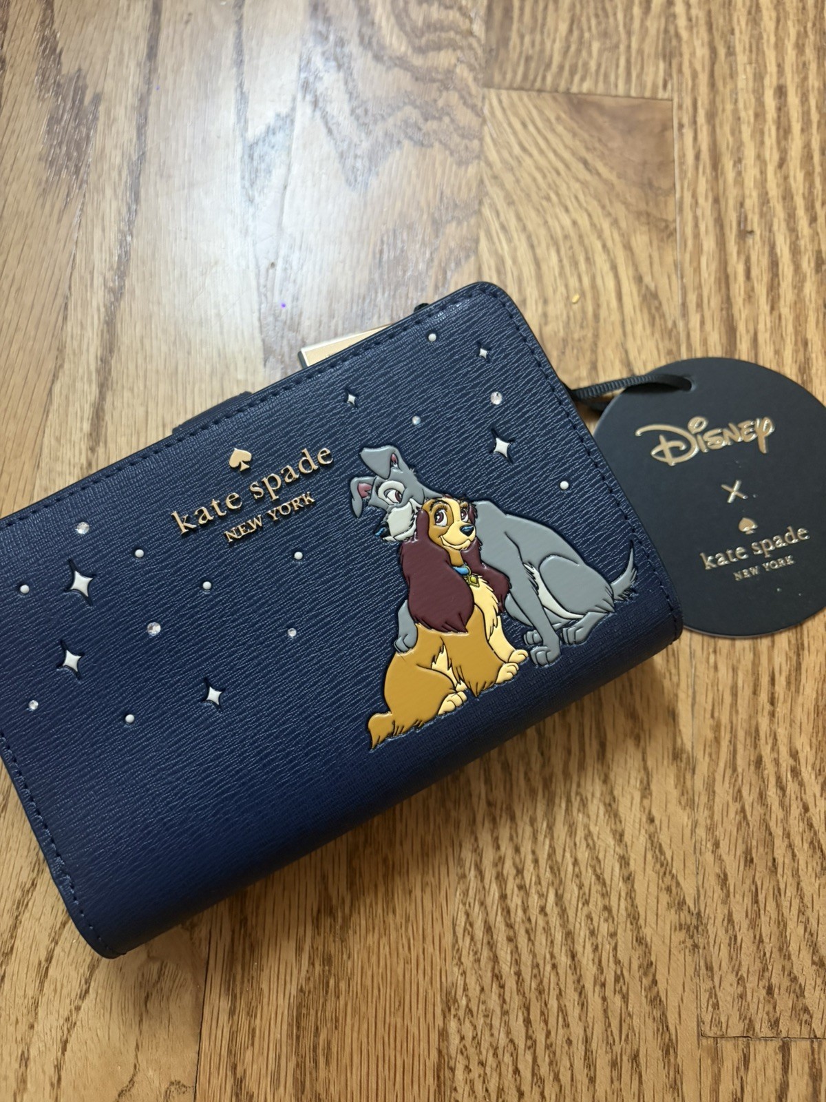 Disney X Kate Spade New York Lady And The Tramp Medium Bifold Wallet LE NEW