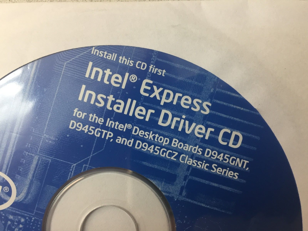 Intel Express Installer Driver CD SW D945GNT D945GTP D945GCZ