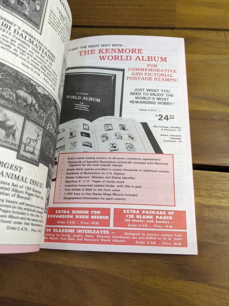 Kenmore Postage Stamp Catalog 1990 Edition