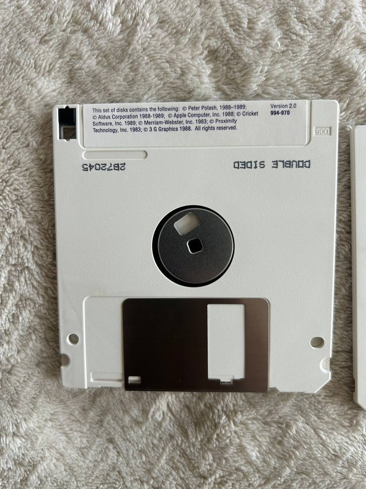 Aldus Persuasion For Macintosh 2.0 Version. Vintage Apple software
