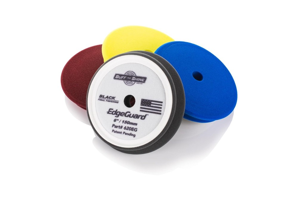 - EdgeGuard Foam Buffing Kit - Multicolor - Multicolor Buffing Kit 6" (4 Pack)