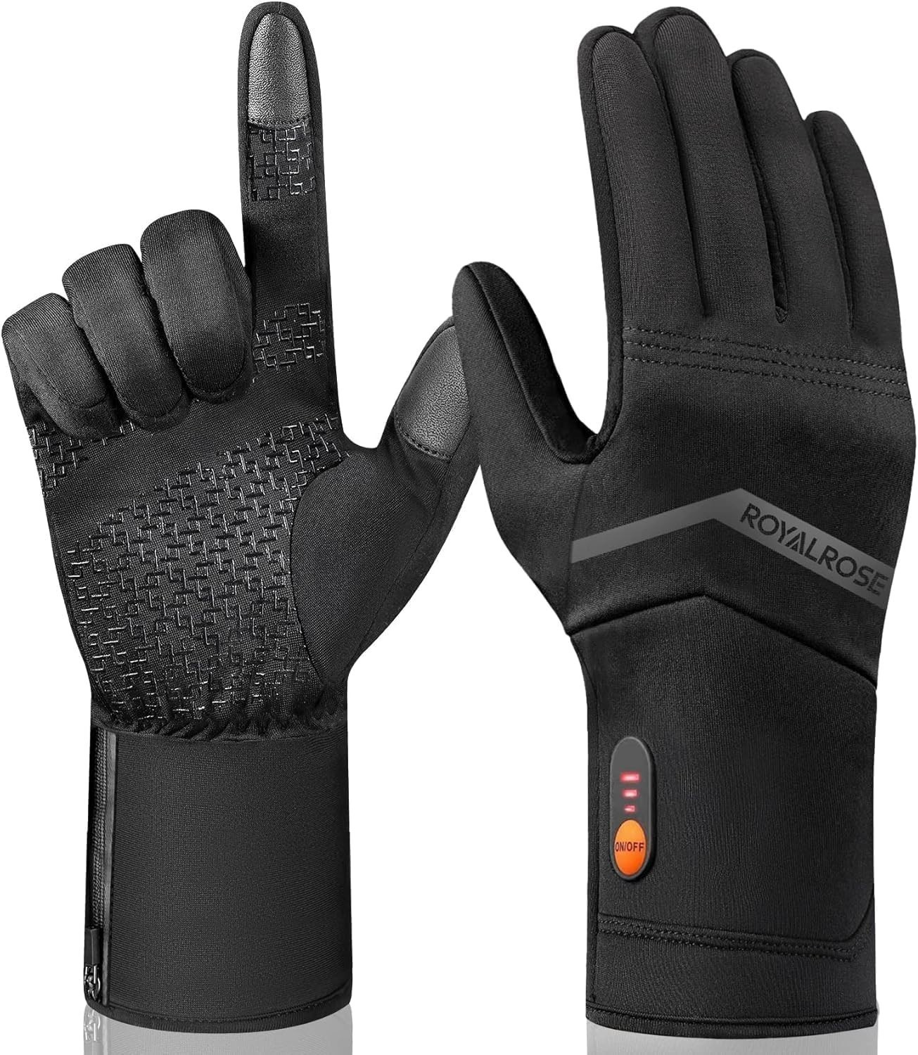 Royalrose Heated Gloves Liners for Men/Women Rechargeable Waterproof Size Med.