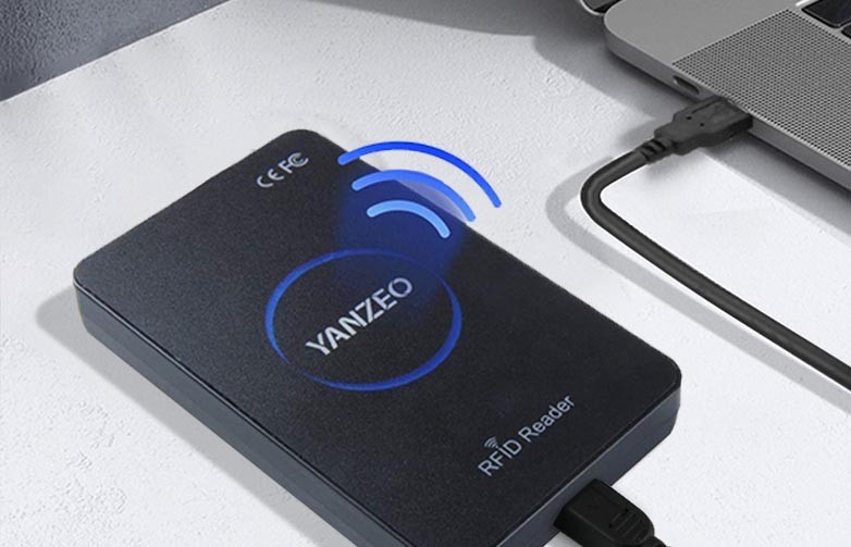 Desktop 860~960Mhz UHF RFID Card Reader with Keyboard Emulation Output