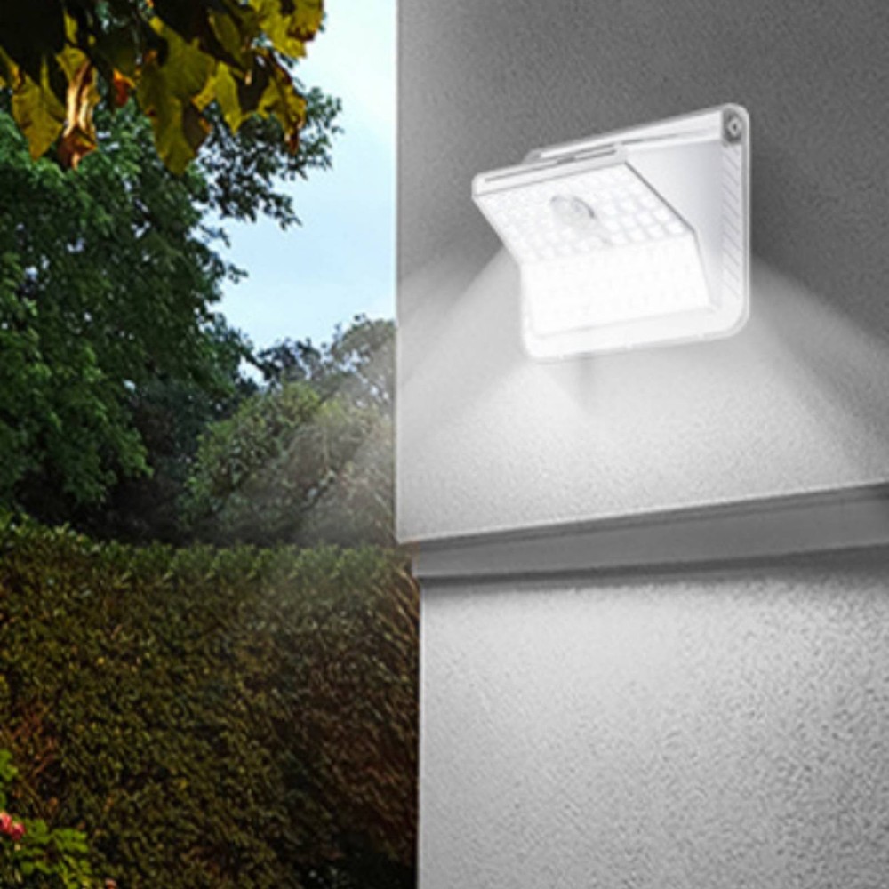 Solar Motion Sensor Light 3 Lighting Modes Outdoor Solar Wall Light for
