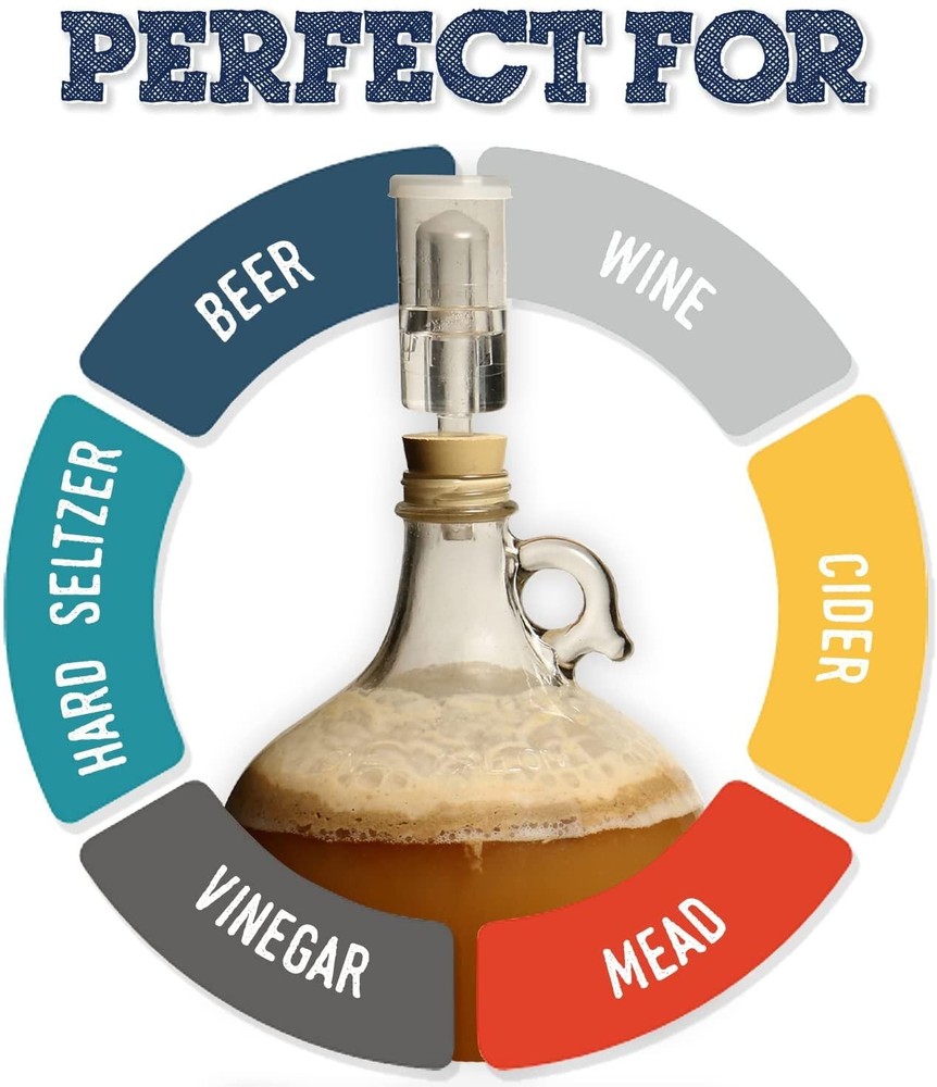 Drilled Rubber Stopper #7 - 4 Pack - Carboy Bung