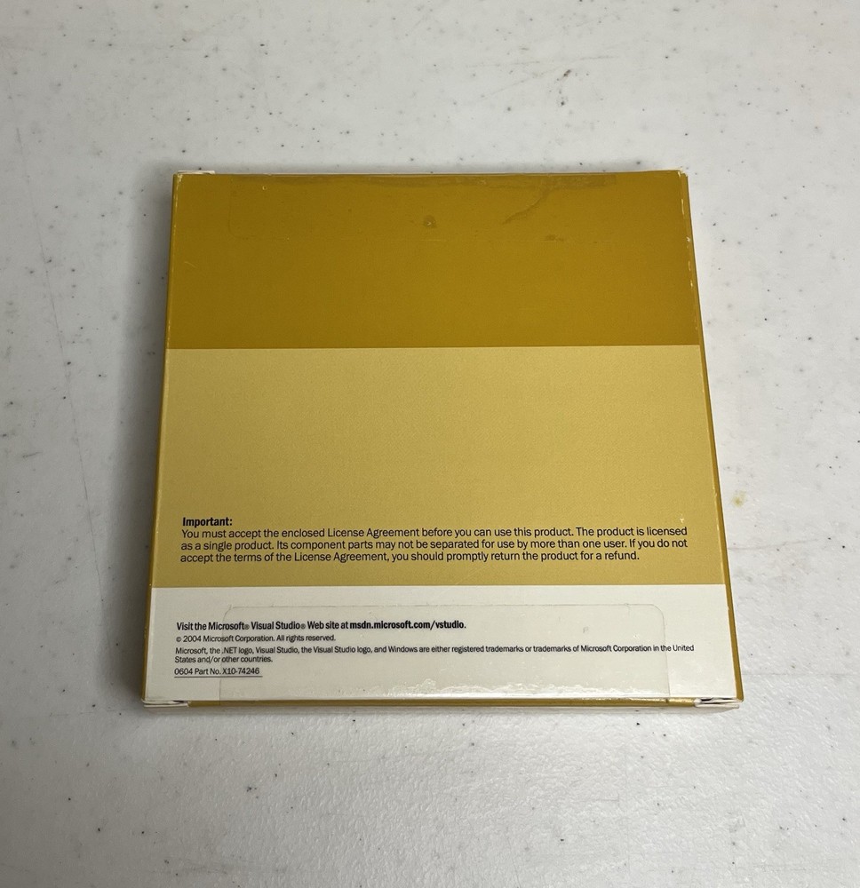 Microsoft Visual Studio .NET Professional 2003 FULL RETAIL SET + FACTORY SEALED