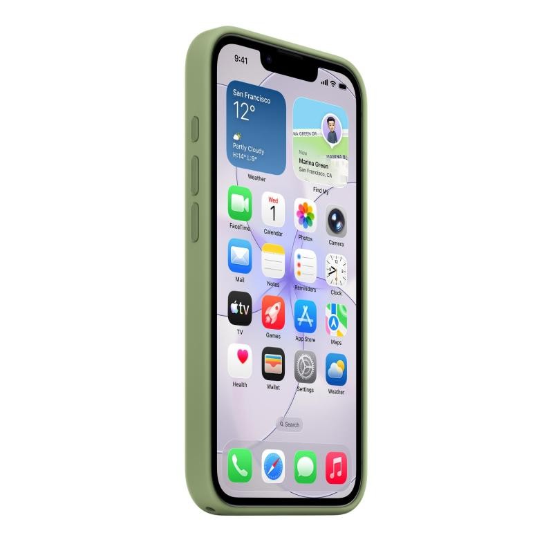 Apple MagSafe Silicone Case for iPhone 17e - Light Moss