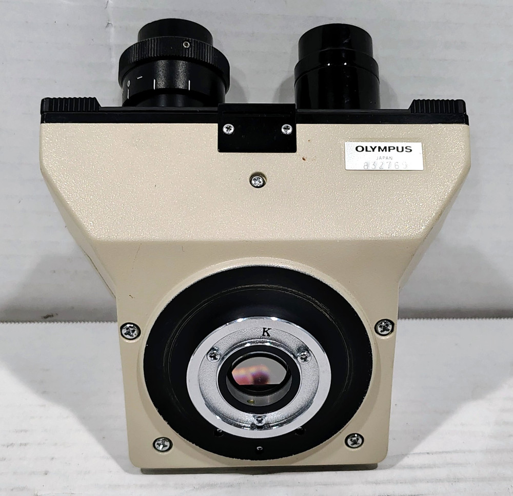 Olympus CH-2 CHT Microscope Binocular Eyepiece Head & Microscope Objectives Read