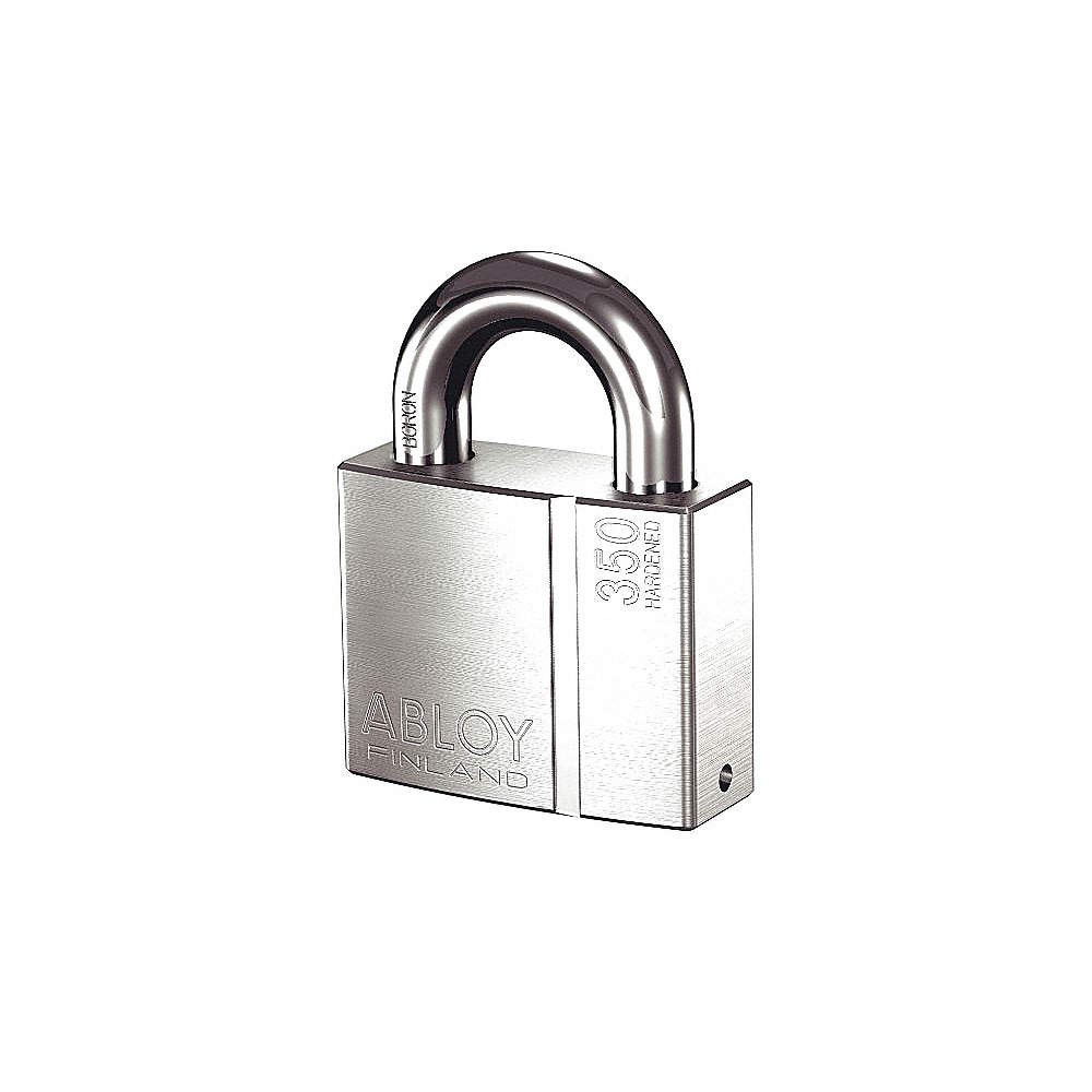 ABLOY  Keyed Padlock,1 1/4 in,Rectangle,Silver 35GP88